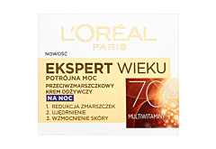 L'Oreal Paris Ekspert Wieku 70+ Przeciwzmarszczkowy krem odżywczy na noc 50 ml