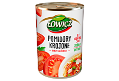 Łowicz Pomidory krojone bez skórki 400 g