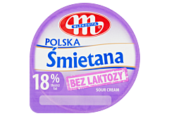 Mlekovita Śmietana Polska bez laktozy 18% 200 g