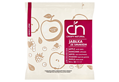 Crispy Natural Suszone plastry jabłek o smaku owoców leśnych z witaminami 18 g