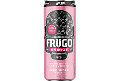 Frugo Energy Watermelon & Strawberry Gazowany napój 330 ml