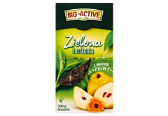 Big-Active Zielona herbata liściasta z owocem pigwy 100 g