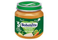 BoboVita Warzywa z indykiem po 5 miesiącu 125 g