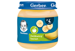 Gerber Delikatny banan dla niemowląt po 4. miesiącu 125 g