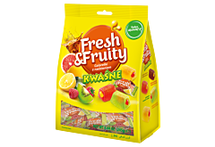 Wawel Fresh & Fruity Galaretki z nadzieniem kwaśne 245 g