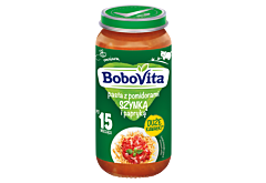 BoboVita Pasta z pomidorami szynką i papryką po 15 miesiącu 250 g