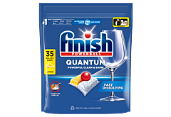 Finish Quantum Lemon Kapsułki do mycia naczyń w zmywarce 364 g (35 sztuk)