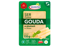 Mlekpol Ser gouda w plastrach 150 g