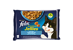 Felix Sensations Jellies Karma dla kotów smaki rybne w galaretce 340 g (4 x 85 g)