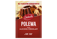 Delecta Polewa smak mlecznej czekolady 100 g