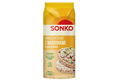 Sonko Wafle ryżowe z nasionami słonecznika 130 g (14 sztuk)