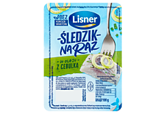 Lisner Śledzik na raz w oleju z cebulką 100 g