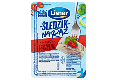 Lisner Śledzik na raz w oleju z suszonymi pomidorami 100 g