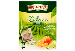 Big-Active Zielona herbata z limonką i mandarynką 30 g (20 x 1,5 g)