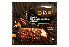 O la la! Lody wanilia czekolada mleczna migdały 360 ml (3 x 120 ml)