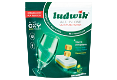 Ludwik All in one Lemon Tabletki do zmywarek 1,44 kg (80 sztuk)