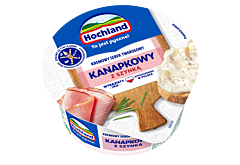 Hochland Kremowy serek twarogowy kanapkowy z szynką 130 g