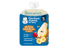 Gerber Gruszka banan malina z musli po 6. miesiącu 80 g