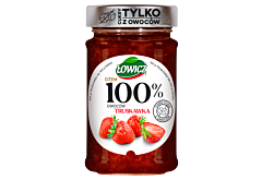 Łowicz Dżem 100 % owoców truskawka 210 g