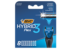 BIC Hybrid Flex 3 3-ostrzowe wkłady do maszynki do golenia 8 sztuk