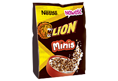 Nestlé Lion Minis Zbożowe kuleczki z czekoladą i pastą karmelową 400 g