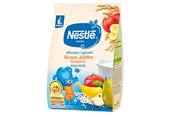 Nestlé Kaszka mleczno-ryżowa banan jabłko gruszka dla niemowląt po 6. miesiącu 230 g