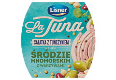 Lisner La Tuna Sałatka z tuńczykiem w stylu śródziemnomorskim z warzywami 160 g