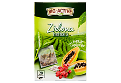 Big-Active Zielona herbata z papają i jagodami goji 34 g (20 x 1,7 g)