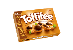 Toffifee Orzech laskowy w karmelu kremie orzechowym i czekoladzie 400 g (48 sztuk)