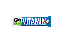 Go On Vitamin Baton kokosowy z L-karnityną magnezem i witaminami oblany mleczną czekoladą 50 g