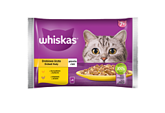 Whiskas Mokra karma dla kotów drobiowa uczta galaretka 340 g (4 x 85 g)