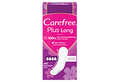 Carefree Plus Long Wkładki higieniczne bezzapachowe 40 sztuk