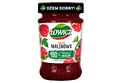 Łowicz Dżem malinowy o obniżonej zawartości cukrów 280 g