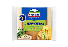 Hochland Ser kremowy w plastrach ze szczypiorkiem 130 g