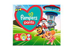 Pampers Baby-Dry Nappy Pants Pieluchomajtki edycja Psi Patrol rozmiar 4, 72 pieluszek, 9kg-15kg