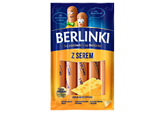 Berlinki Kiełbasa z serem 250 g