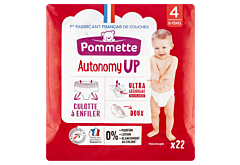 Pommette Autonomy Up Pieluchomajtki dla dzieci rozmiar 4 8-15 kg 22 sztuki