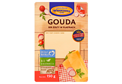 Włoszczowa Ser żółty w plastrach gouda 150 g