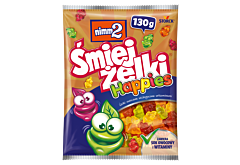 nimm2 Śmiejżelki Happies Żelki owocowe wzbogacone witaminami 130 g