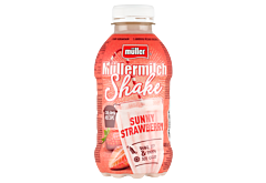 Müller Müllermilch Shake Napój mleczny o smaku truskawkowym 400 g