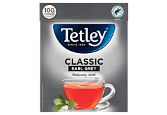 Tetley Classic Earl Grey Herbata czarna aromatyzowana 150 g (100 x 1,5 g)