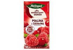 Herbapol Herbaciany Ogród Herbatka owocowo-ziołowa malina z żurawiną 54 g (20 x 2,7 g)