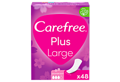 Carefree Plus Large Wkładki higieniczne o delikatnym zapachu 48 sztuk