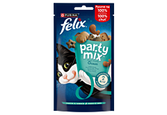 Felix Party Mix Ocean Przekąski o smaku łososia dorsza czarnego i pstrąga 60 g