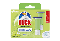 Duck Fresh Discs Żelowy krążek do toalety o zapachu limonkowym 72 ml (2 x 36 ml)