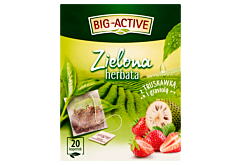 Big-Active Zielona herbata z truskawką i graviolą 30 g (20 x 1,5 g)