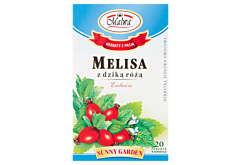 Malwa Exlusive Sunny Garden Herbatka ziołowo-owocowa melisa z dziką różą 30 g (20 x 1,5 g)