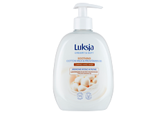 Luksja Creamy & Soft Kremowe mydło w płynie łagodzące mleczko bawełniane i prowitamina B5 500 ml