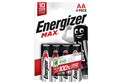 Energizer Max AA-LR6 1,5 V Baterie alkaliczne 4 sztuki