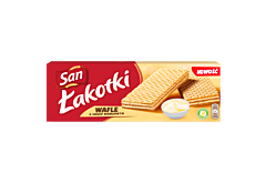 San Łakotki Wafle o smaku waniliowym 146 g